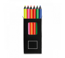 Caixa com 6 lápis de cor MEMLING